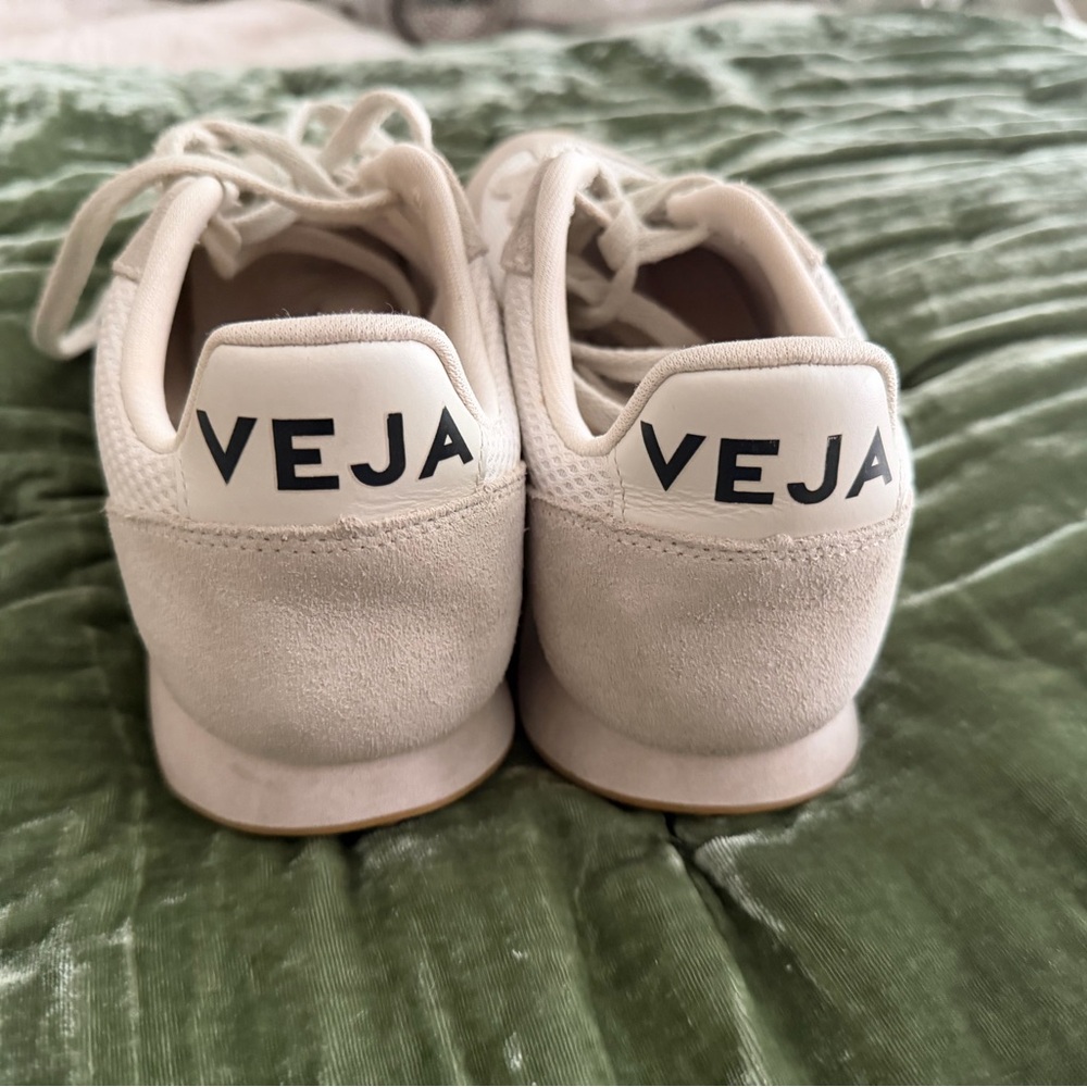 Veja Cream Suede Sneakers